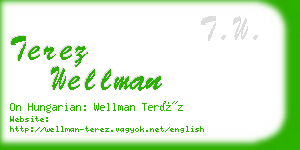 terez wellman business card